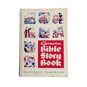 Bible Story Book VTG 1955 Illustrated Egermeier’s Standard Edition Genesis